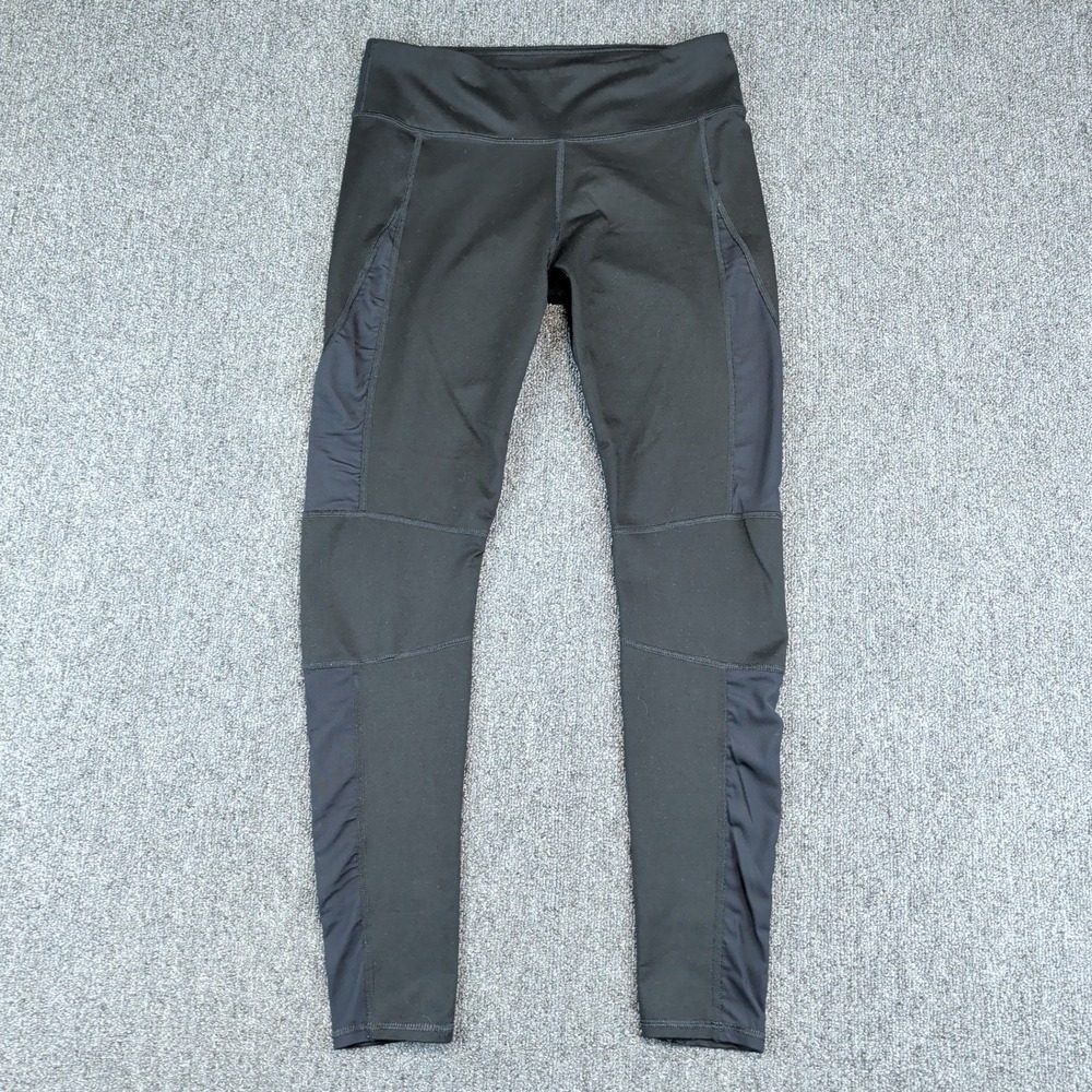 Fabletics Modern Mesh Panel Activewear Leggings Womens Small Black Workout Yoga